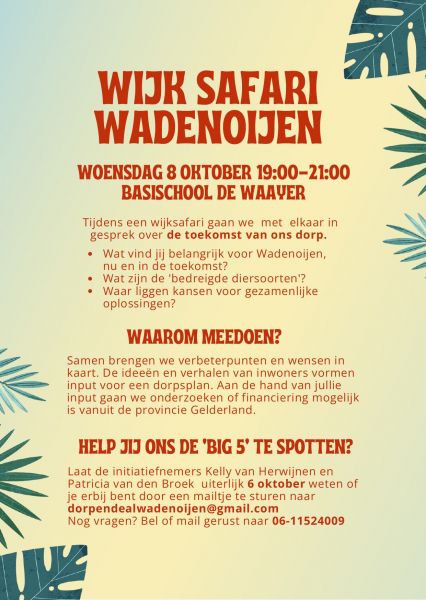 Wijksafari Wadenoijen