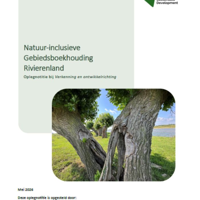Natuur-inclusieve gebiedsboekhouding Rivierenland 1